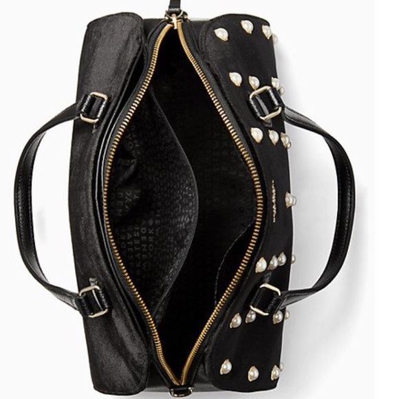 ⛔️SOLD/Authentic Kate Spade velvet/Leather/pearls - Picture 4 of 8